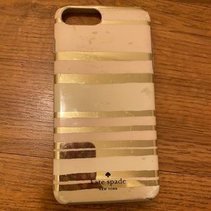 Kate Spade Pink Stripe iPhone 8 Plus Case